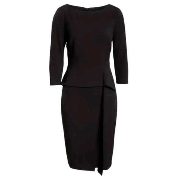 Vince Camuto Angled Ruffle Sheath Dress Size 10 - Picture 4 of 6